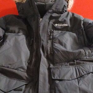 Columbia Charcoal Hooded Jacket Omni Infinty